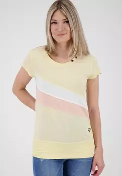 Футболка с принтом alife & kickin, цвет Mottled Yellow