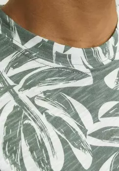 Футболка с принтом ALL OVER Jack & Jones Junior, цвет Mottled Green
