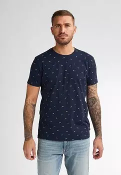 Футболка с принтом ALL-OVER PRINT GULFCREST Petrol Industries, темно-синий