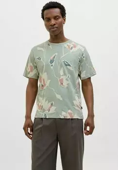 Футболка с принтом ALL OVER PRINT RUNDHALS Jack & Jones PREMIUM, мятный