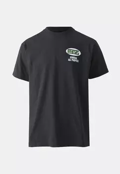 Футболка с принтом ALL PURPOSE TEE UNISEX HUF, черный