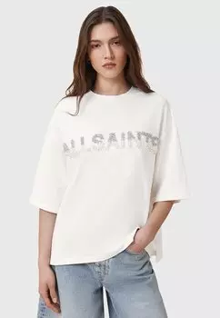Футболка с принтом AllSaints, белый