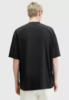 Футболка с принтом AllSaints, черный