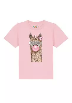 Футболка с принтом ALPAKA Watapparel, цвет cotton pink