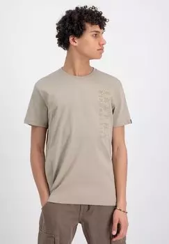 Футболка с принтом Alpha Industries