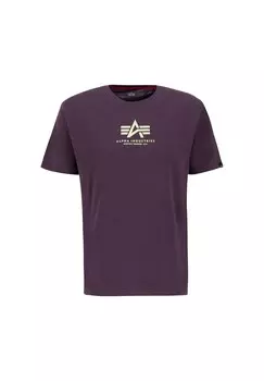 Футболка с принтом Alpha Industries, фиолетовый