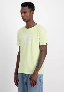 Футболка с принтом Alpha Industries, желтый