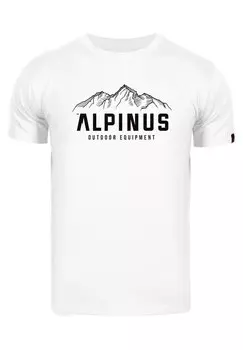 Футболка с принтом Alpinus, белый