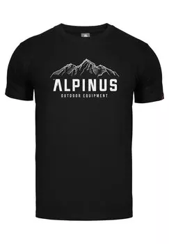 Футболка с принтом Alpinus, черный