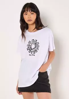 Футболка с принтом ALWAYS SUNNY Apricot, черный