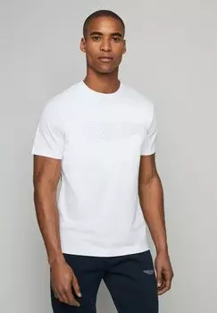 Футболка с принтом Am Emboss Hackett London, белый