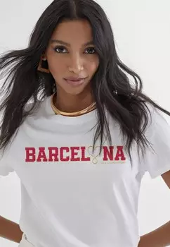 Футболка с принтом AMERICAN MAGIC LOLA CASADEMUNT, белый