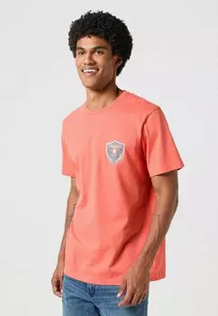 Футболка с принтом AMERICANA Wrangler, апельсин