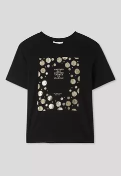 Футболка с принтом AMPIA LAMINATA Terranova, черный