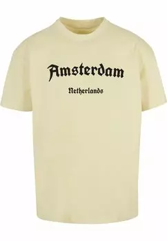 Футболка с принтом AMSTERDAM HEAVY Merchcode, цвет softyellow
