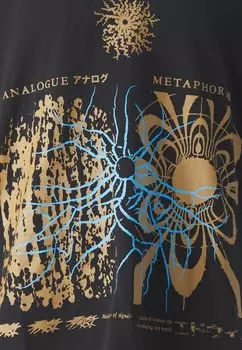 Футболка с принтом ANALOGUE MATAPHOR UNISEX Edwin, черный