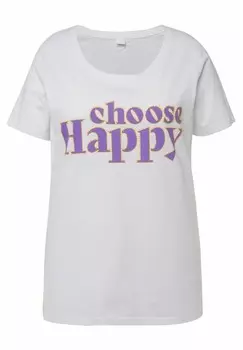 Футболка с принтом Angel of Style, белый