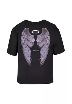 Футболка с принтом ANGELS CLUB Mister Tee, черный