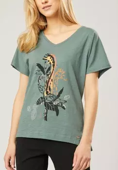 Футболка с принтом ANIMAL QUIOSQUE, зеленый