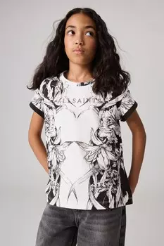 Футболка с принтом «Anna Crew» для девочек Smallsaints, белый