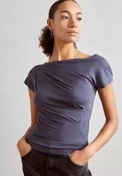 Футболка с принтом Anna Field, антрацит