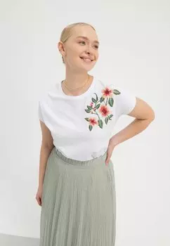 Футболка с принтом Anna Field, белый