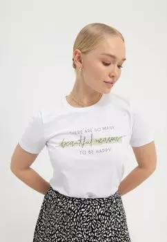 Футболка с принтом Anna Field, белый