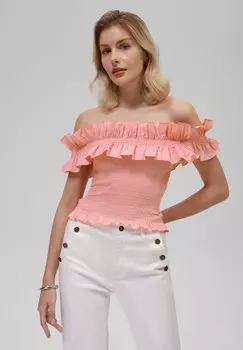 Футболка с принтом Anna Field by Zalando, лосось