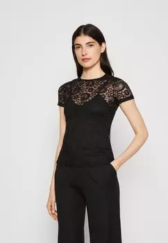 Футболка с принтом Anna Field, черный