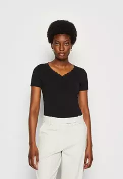 Футболка с принтом Anna Field, черный