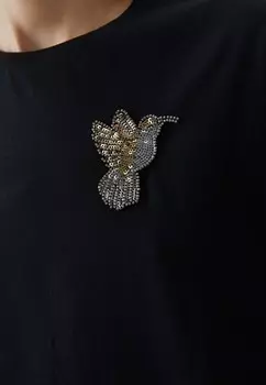 Футболка с принтом Anna Field, черный