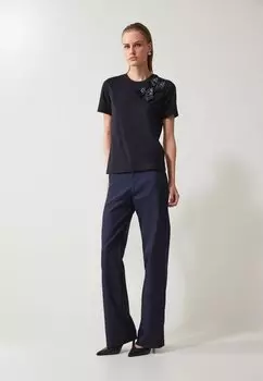 Футболка с принтом Anna Field, черный