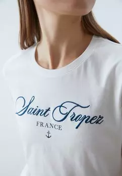 Футболка с принтом Anna Field, кремовый