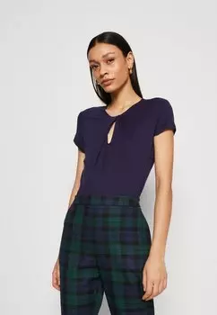 Футболка с принтом Anna Field, темно-синий