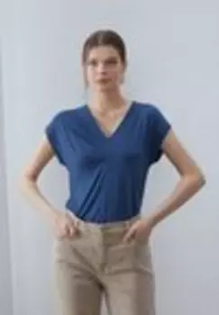 Футболка с принтом Anna Field, темно-синий