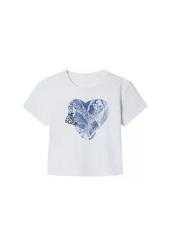 Футболка с принтом ANNA Pepe Jeans, белый