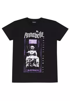 Футболка с принтом ANNABELLE DO NOT OPEN Henry Tiger, черный