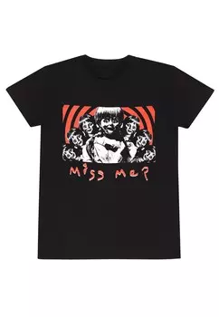 Футболка с принтом ANNABELLE MISS ME Henry Tiger, черный