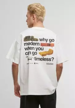 Футболка с принтом Another Cotton Lab, белый