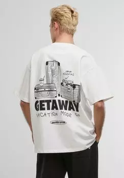 Футболка с принтом Another Cotton Lab, белый