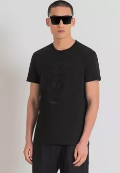 Футболка с принтом Antony Morato, черный