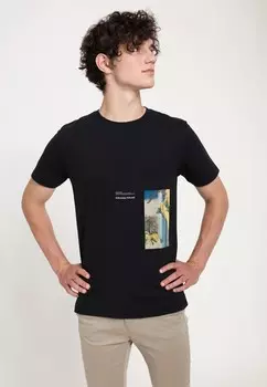 Футболка с принтом APOH HOKUSAI KATSUSHIKA apoh London, черный