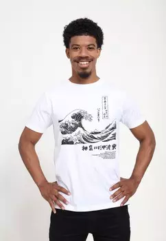 Футболка с принтом APOH HOKUSAI MONO apoh London, белый