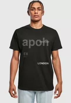 Футболка с принтом APOH LONDON SLOGAN Merchcode, черный