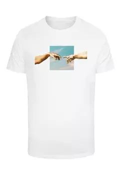 Футболка с принтом APOH MICHELANGELO THE CREATION Merchcode, белый