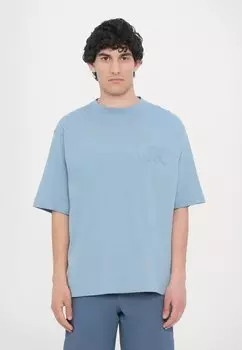 Футболка с принтом APPLIQUE TEE Michael Kors, синий