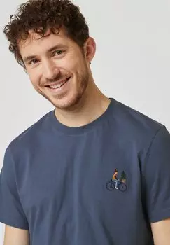 Футболка с принтом ARCY Faguo, синий