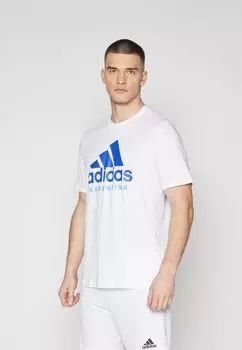 Футболка с принтом ARGENTINA TEE adidas Performance, цвет white