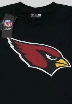 Футболка с принтом Arizona Cardinals Nfl Team Logo New Era, черный