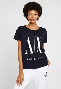 Футболка с принтом Armani Exchange